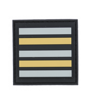 Galon velcro poitrine Lieutenant-Colonel PVC Sapeurs-Pompiers