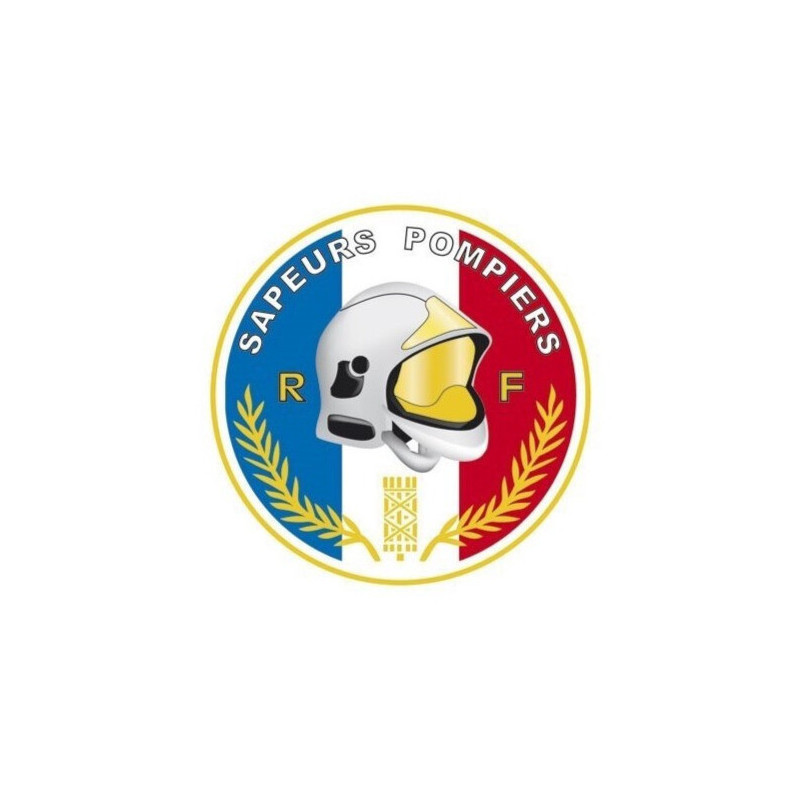 Autocollant Sapeurs-Pompiers rond pour pare-brise