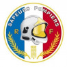 Autocollant Sapeurs-Pompiers rond pour pare-brise