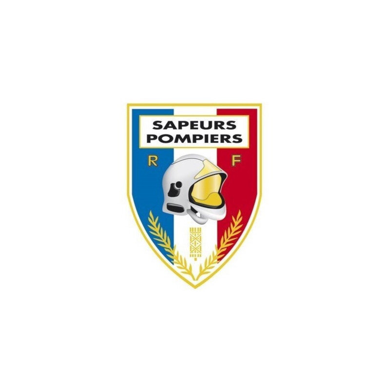 Autocollant Sapeurs-Pompiers triangulaire pour pare-brise