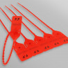 Scellé de sécurité plastique rouge