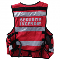 Gilet tactique Thor rouge SSIAP