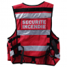 Gilet tactique Thor rouge SSIAP