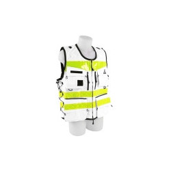 Gilet d'intervention multipoches STAFF Blanc