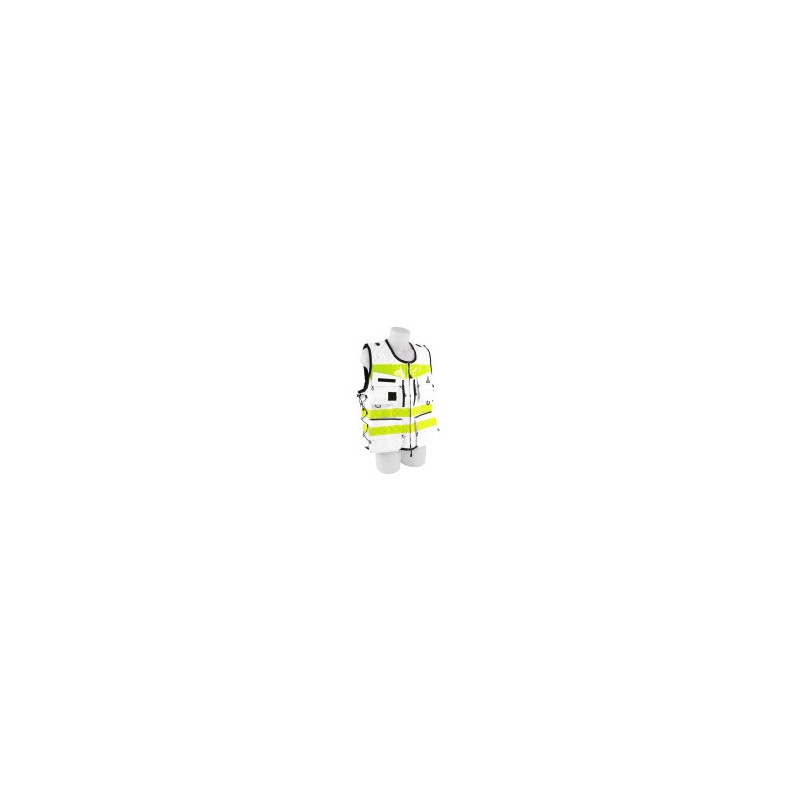 Gilet d'intervention multipoches STAFF Blanc