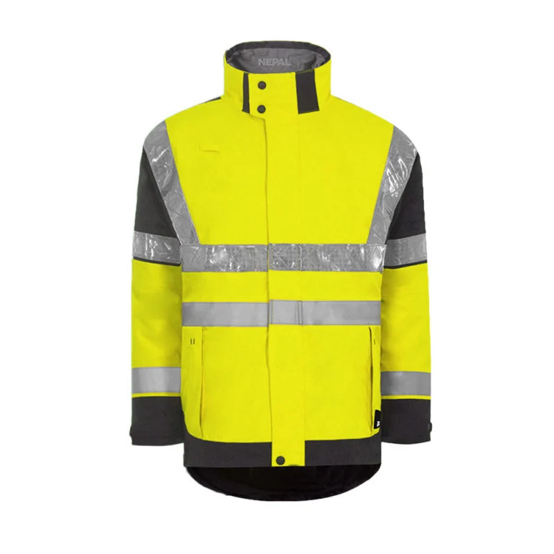 Parka/Veste de pluie Népal jaune/marine