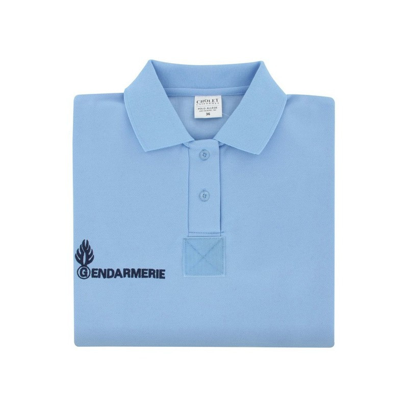 Polo bleu Gendarmerie Femme Allégé