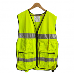 Gilet d'intervention multipoche jaune