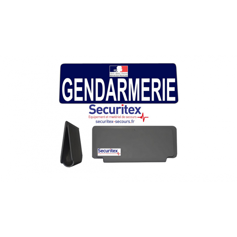 Clip pare-soleil gendarmerie avec Marianne