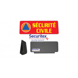 Clip pare-soleil sécurité civile